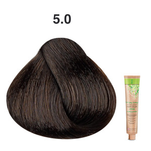 JJ's 100% Gray Coverage Permanent Hair Colour Cream 100ml - 5.0 Cool Natural Light Brown