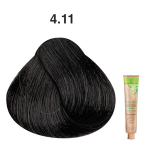 JJ's 100% Gray Coverage Permanent Hair Colour Cream 100ml - 4.11 Intense Ash Medium Brown JJ's 100% Gray Coverage Permanent Hair Colour Cream 100ml - 4.11 Intense Ash Medium Brown