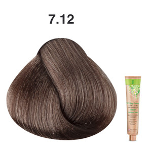 JJ's 100% Gray Coverage Permanent Hair Colour Cream 100ml - 7.12 Ash Pearl Medium Blonde