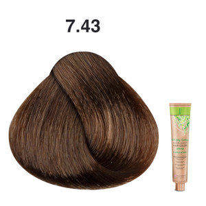 JJ's 100% Gray Coverage Permanent Hair Colour Cream 100ml - 7.43 Copper Gold Medium Blonde JJ's 100% Gray Coverage Permanent Hair Colour Cream 100ml - 7.43 Copper Gold Medium Blonde