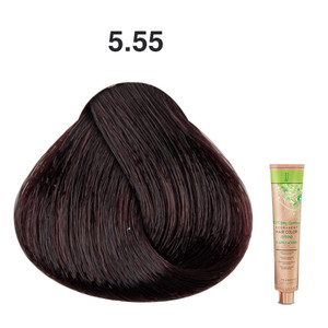 JJ's 100% Gray Coverage Permanent Hair Colour Cream 100ml - 5.55 Intense Mahogany Light Brown JJ's 100% Gray Coverage Permanent Hair Colour Cream 100ml - 5.55 Intense Mahogany Light Brown
