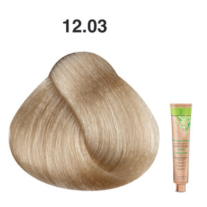 JJ's 100% Gray Coverage Permanent Hair Colour Cream 100ml - 12.03 Super Platinum Golden Blonde