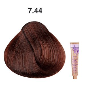 JJ's All Free Permanent Hair Colour Cream 100ml - 7.44 Intense Copper Medium Blonde JJ's All Free Permanent Hair Colour Cream 100ml - 7.44 Intense Copper Medium Blonde
