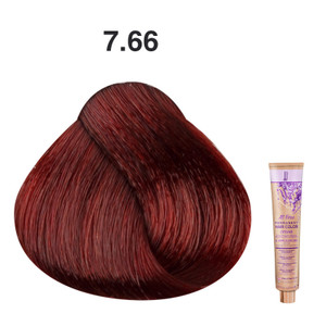 JJ's All Free Permanent Hair Colour Cream 100ml - 7.66 Intense Red Medium Blonde