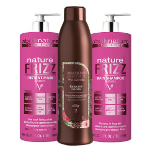 Brazilian Secrets Hair Pro Keratin Gloss Cream 1L with After-care Pack Brazilian Secrets Hair Pro Keratin Gloss Cream 1L with After-care Pack