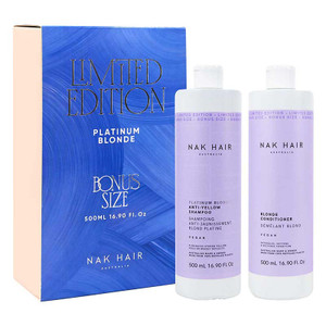 Nak Hair Platinum Blonde Limited Edition Bonus Size 500ml Duo