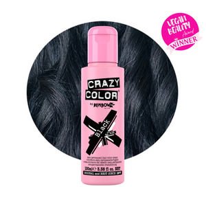 Crazy Color Semi-Permanent Hair Colour Cream 100ml - No. 30 Black Crazy Color Semi-Permanent Hair Colour Cream 100ml - No. 30 Black