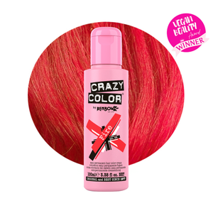 Crazy Color Semi-Permanent Hair Colour Cream 100ml - No. 56 Fire Crazy Color Semi-Permanent Hair Colour Cream 100ml - No. 56 Fire