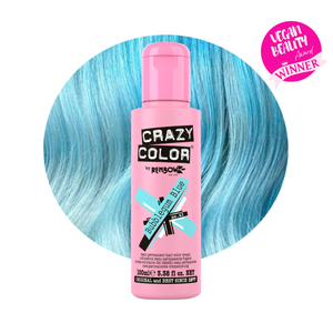 Crazy Color Semi-Permanent Hair Colour Cream 100ml - No. 63 Bubblegum Blue Crazy Color Semi-Permanent Hair Colour Cream 100ml - No. 63 Bubblegum Blue