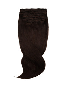Amazing Hair 24" 9 Piece Clip In Extension Set #1B Front Amazing Hair 24" 9 Piece Clip In Extension Set #1B Front