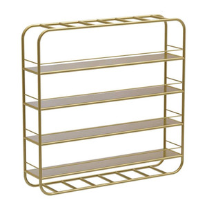 Wall-mounted Nail Polish Display Rack/ Shelves Gold