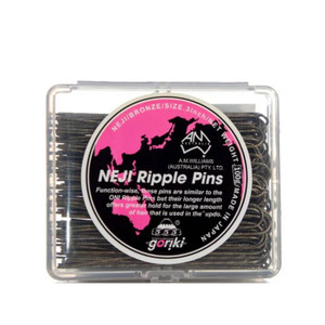 555 Neji Ripple Pins 3" Bronze 100g 555 Neji Ripple Pins 3" Bronze 100g