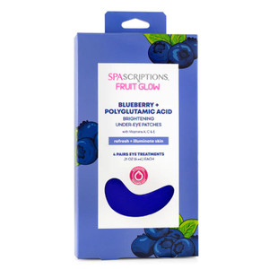 Spascriptions Fruit Glow Blueberry + Polyglutamic Acid Brightening Under-Eye Patches 4 Pairs Spascriptions Fruit Glow Blueberry + Polyglutamic Acid Brightening Under-Eye Patches 4 Pairs