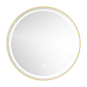 LED Round Mirror Gold Frame 80cm LED Round Mirror Gold Frame 80cm
