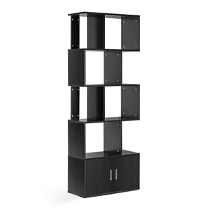 Spencer Display Stand with  Cabinet Black