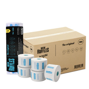Barbers Best White Disposable Neck Ruffles Pack of 5 - Box 20 packs