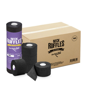 Barbers Best Black Disposable Neck Ruffles 5 Rolls - Box 20 packs