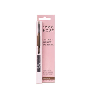1000Hour 3-in-1 Brow Pencil Medium Brown 1000Hour 3-in-1 Brow Pencil Medium Brown