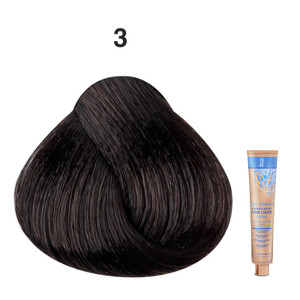 JJ's Zero Ammonia Permanent Hair Colour Cream 100ml - 3 3N Dark Brown