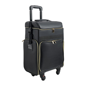 Medium Make Up Case Soft Cover Luggage Black Medium Make Up Case Soft Cover Luggage Black