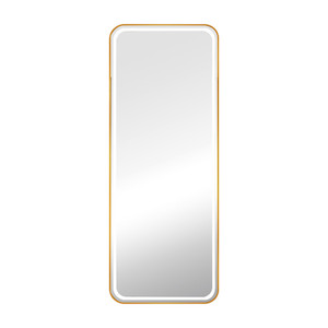 Henley Rounded Rectangle LED Mirror - Gold 70 X 170CM