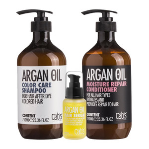 cabs argan oil color moisture pack 750ml