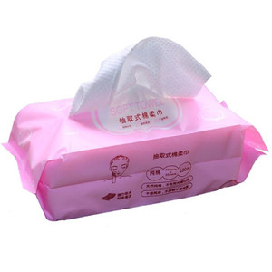 Special Cleansing Soft Towel Wipe Sheets Pink 100pcs