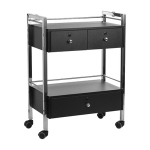 beauty trolley deluxe dp6104 black