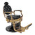 Rafah Barber Chair Black with Gold Frame Rafah Barber Chair Black with Gold Frame