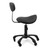 Farlap Stool with Backrest  Black