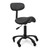 Farlap Stool with Backrest  Black