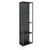 Stan Metal Display Shelf with back LED Light - Black