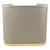 Lux Fluted Reception Desk Latte Color with Gold Base D07 -120CM