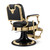 Bison 2.0 Barber Chair Gold Frame- Black A708