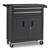Metal Tool Chest Trolley Matte Black 02BK