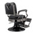 Bison 2.0 Barber Chair Dark Chrome Frame- Black A710