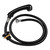 Salon Black Mixer Tap + Black Handheld Shower Head with Hose Set