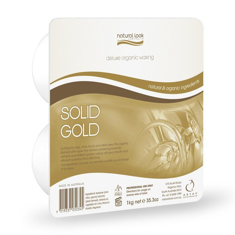 Natural Look Solid Gold Hot Wax 1kg