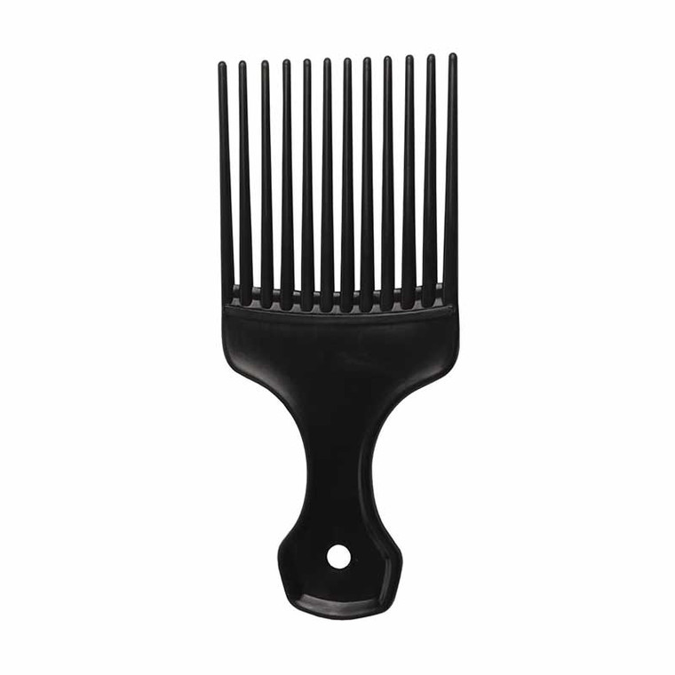 afro comb black medium