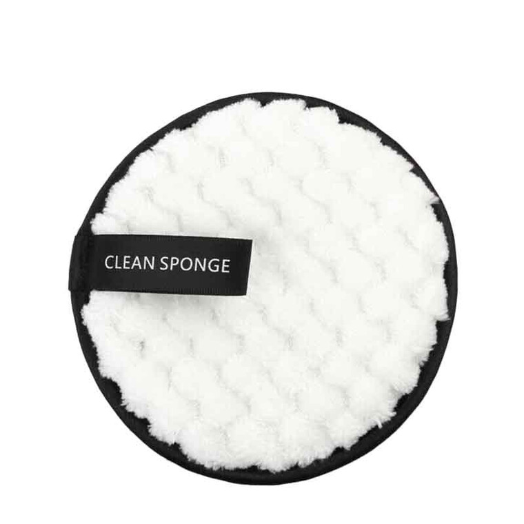 clean sponge washable face cleansing pad white