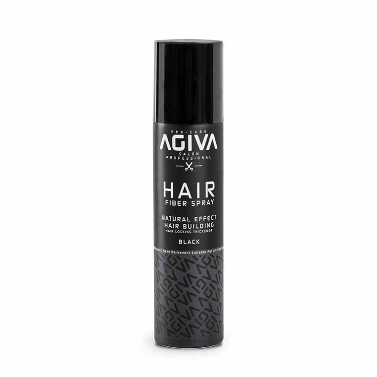 agiva hair fiber spray hair building black