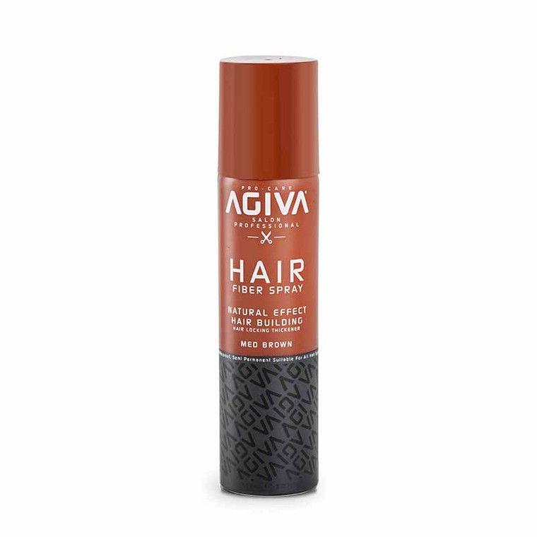 agiva hair fiber spray hair building med brown