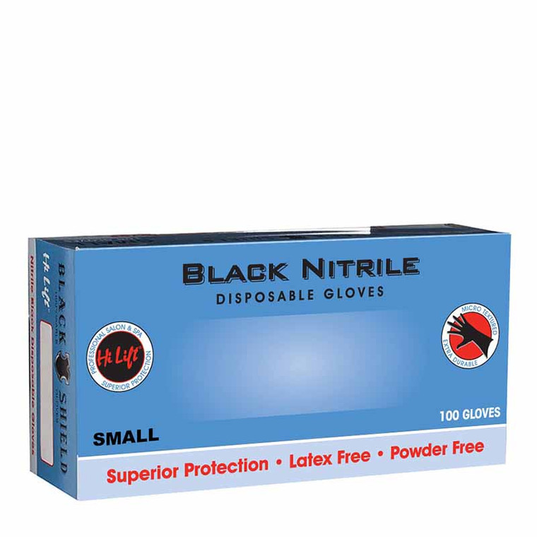 black shield nitrile gloves small PCS black nitrile gloves