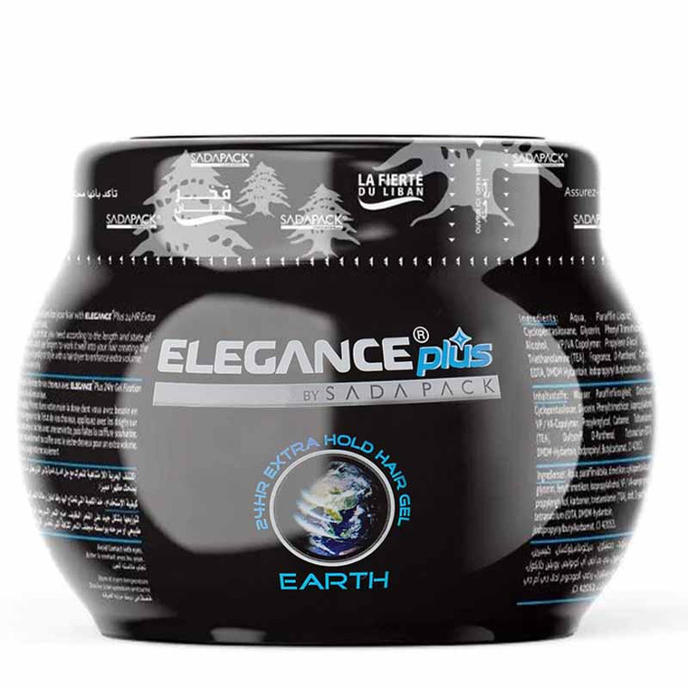 elegance plus hr extra hold hair gel earth ml
