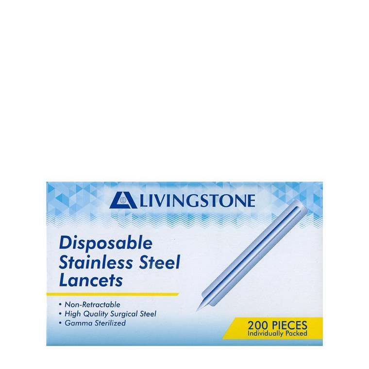 livingstone disposable stainless steel lancets 200pcs