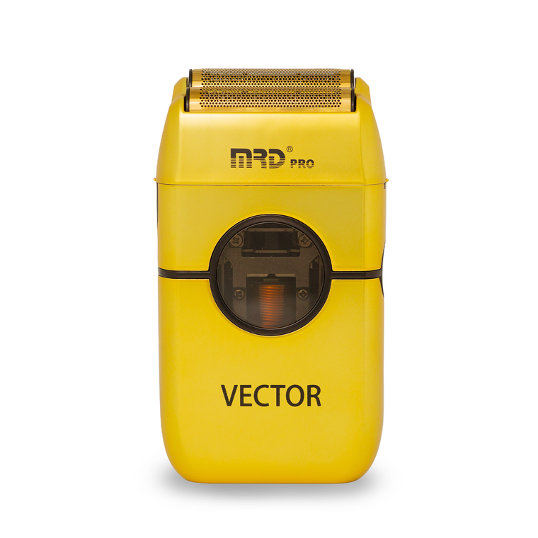 mrd pro vector foil shaver gold front uncapped