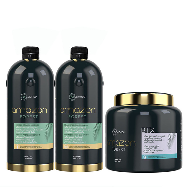 BR Science Amazon Forest 2x1L Bulk Refill Organic Protein Smoothing + BTX 1000ml  (Organic nanoplasty)