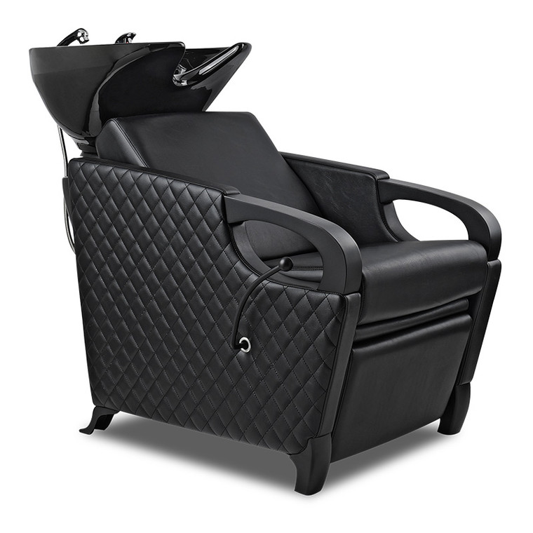 Manchester Hair Washing Basin Lounge Black Arm Rest 583
