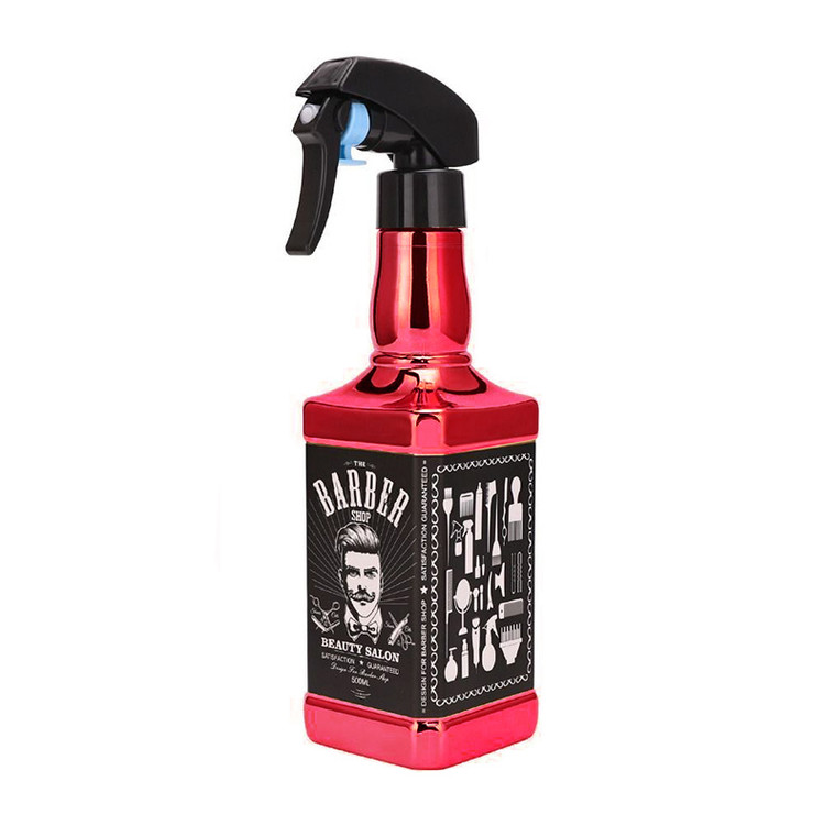 Metallic The Barber Shop Water Spray Bottle 500ml - Red