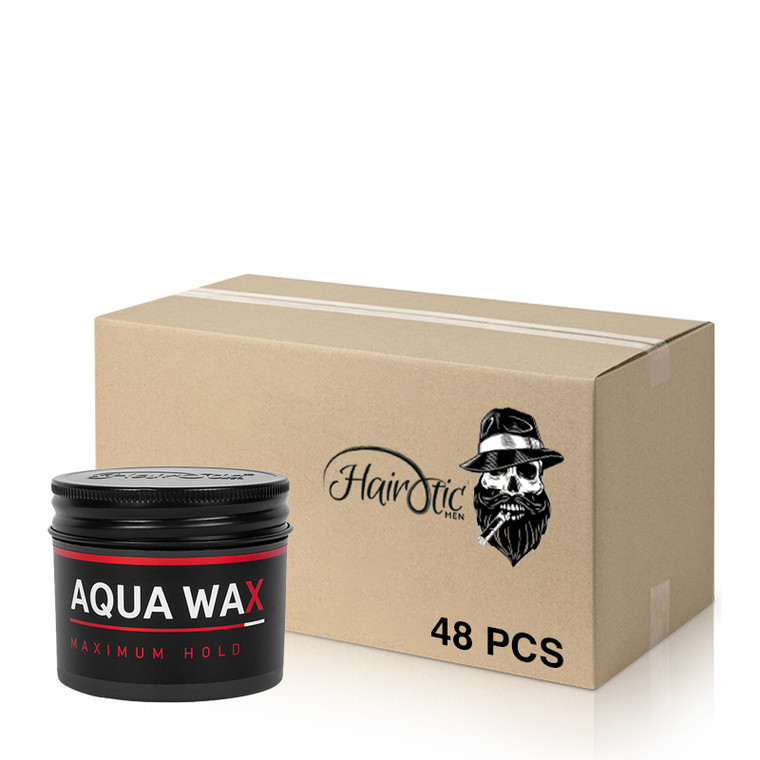 Hairotic Aqua Wax - Maximum Hold 150ml - Box of 48 packs
